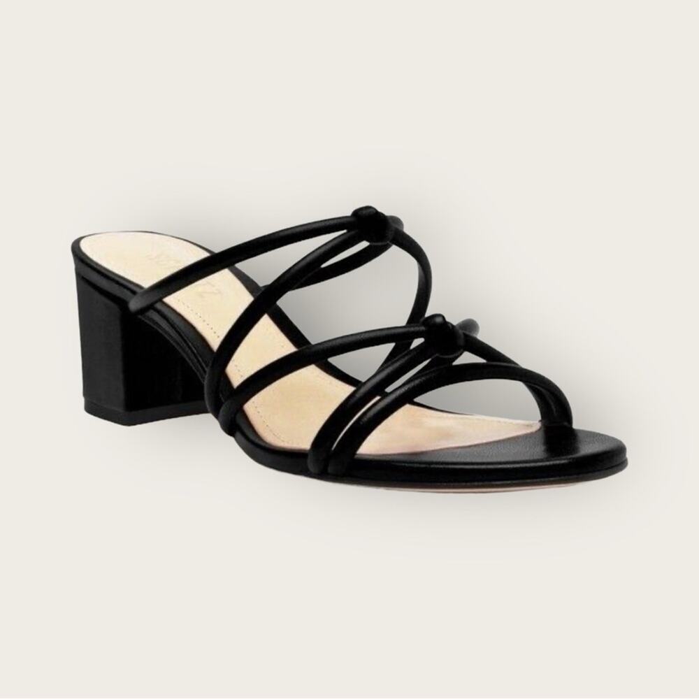 NWOB | Schutz | Strappy Leather Sandals | Black | 6.5B